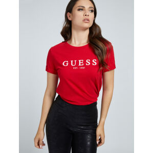 Guess dámské červbené tričko - XS (G5Q9)